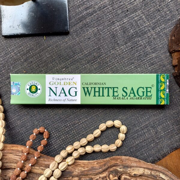 Incenso Indiano Vijayshree Golden Nag White Sage